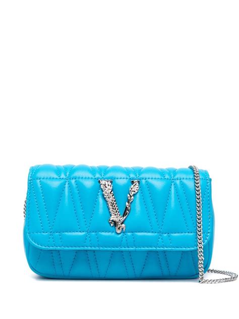 versace quilted leather mini bag